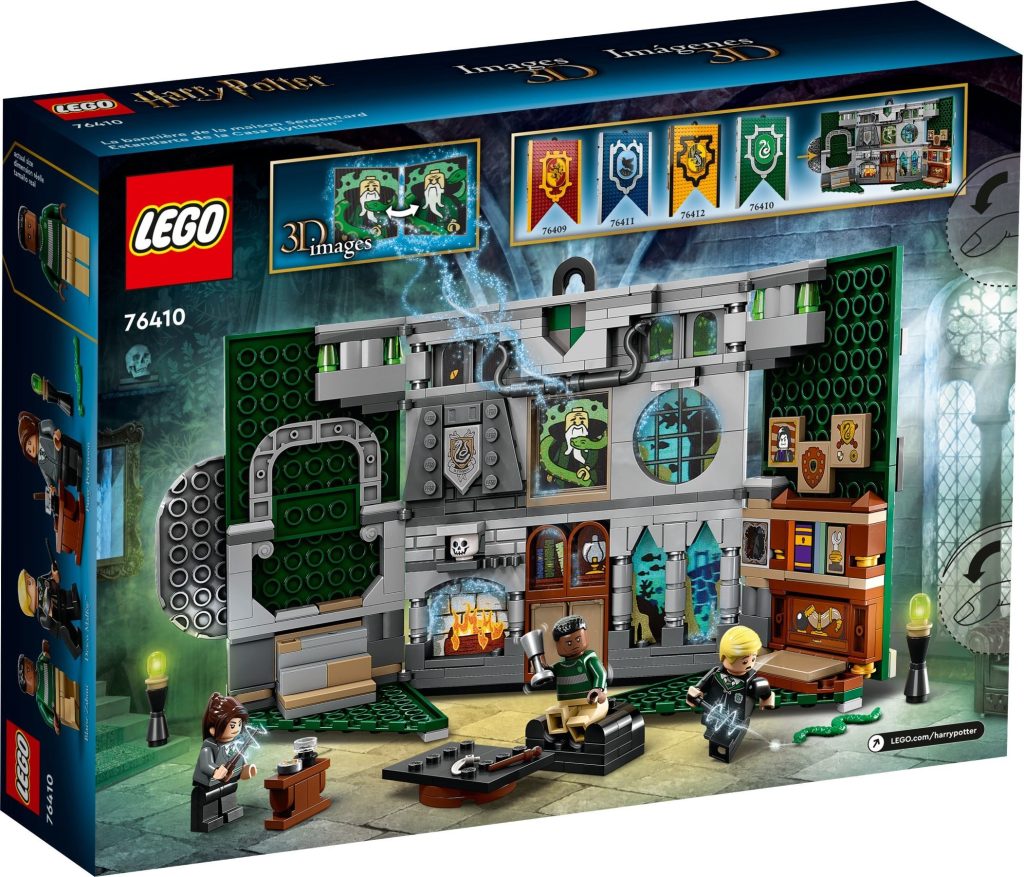 LEGO Harry Potter 76410 Slytherin House Banner Box Rear 1024x877