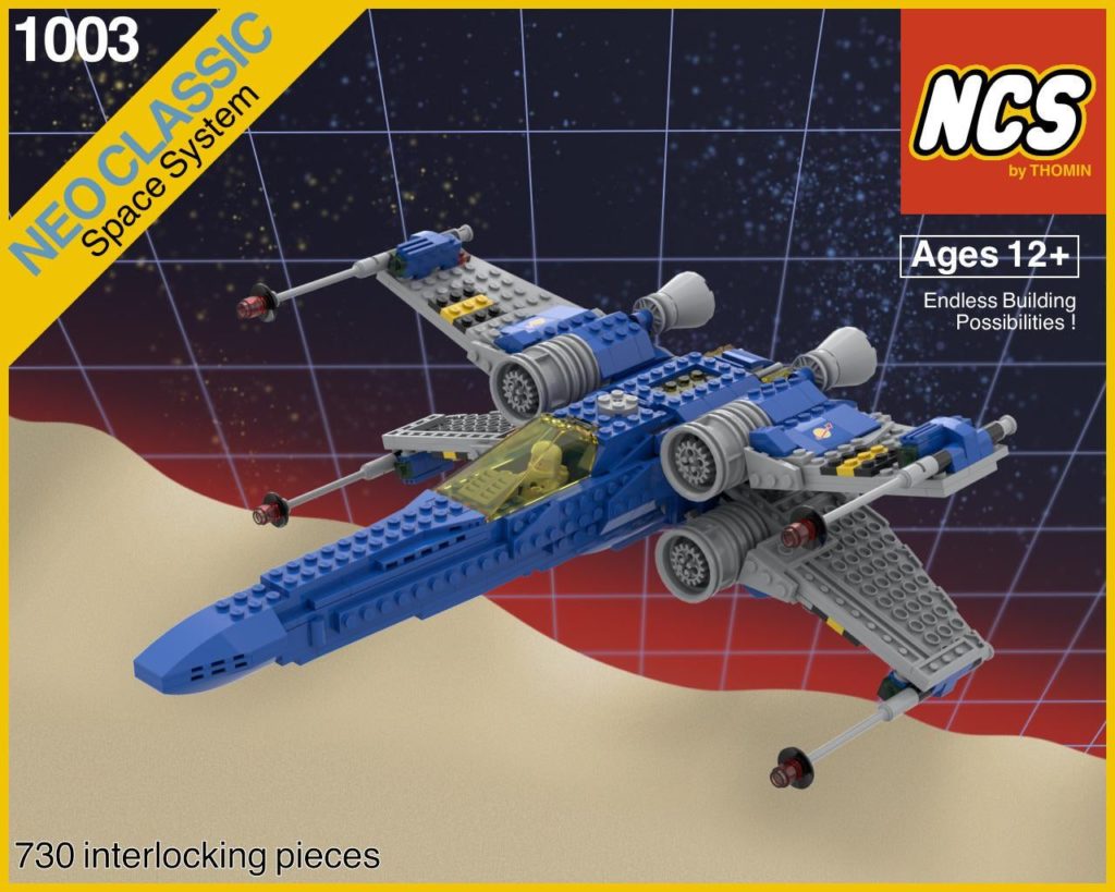 LEGO Star Wars classic space X wing 1
