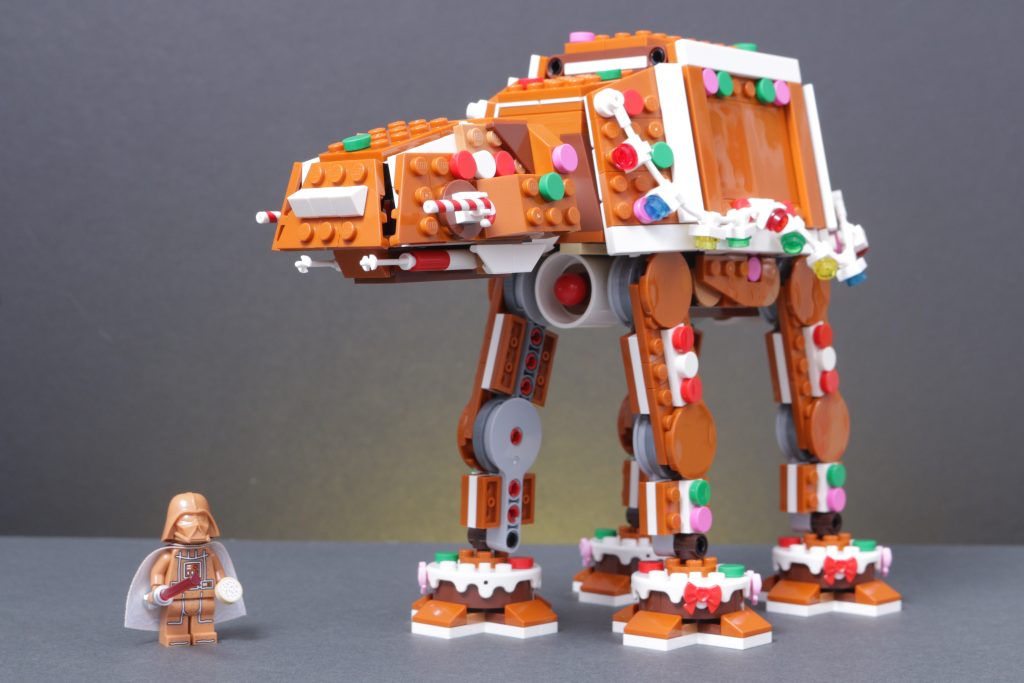 LEGO Christmas 2025 sets 40812 Snowman Ornaments 40809 Festive Gingerbread House 40820 Up Scaled Santa Minifigure 40806 Gingerbread AT AT Walker review 24 1024x683