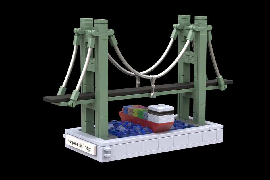 World of Civil Engineer Suspension Bridge