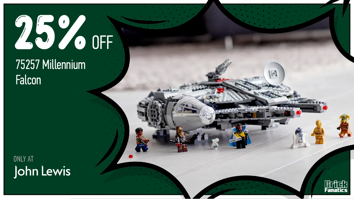 Save big on LEGO Star Wars 75257 Millennium Falcon with John Lewis